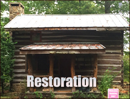 Historic Log Cabin Restoration  Chadbourn, North Carolina